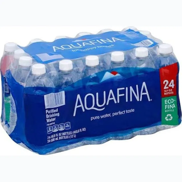 Aquafina stocked in Gotham Refreshments vending machines