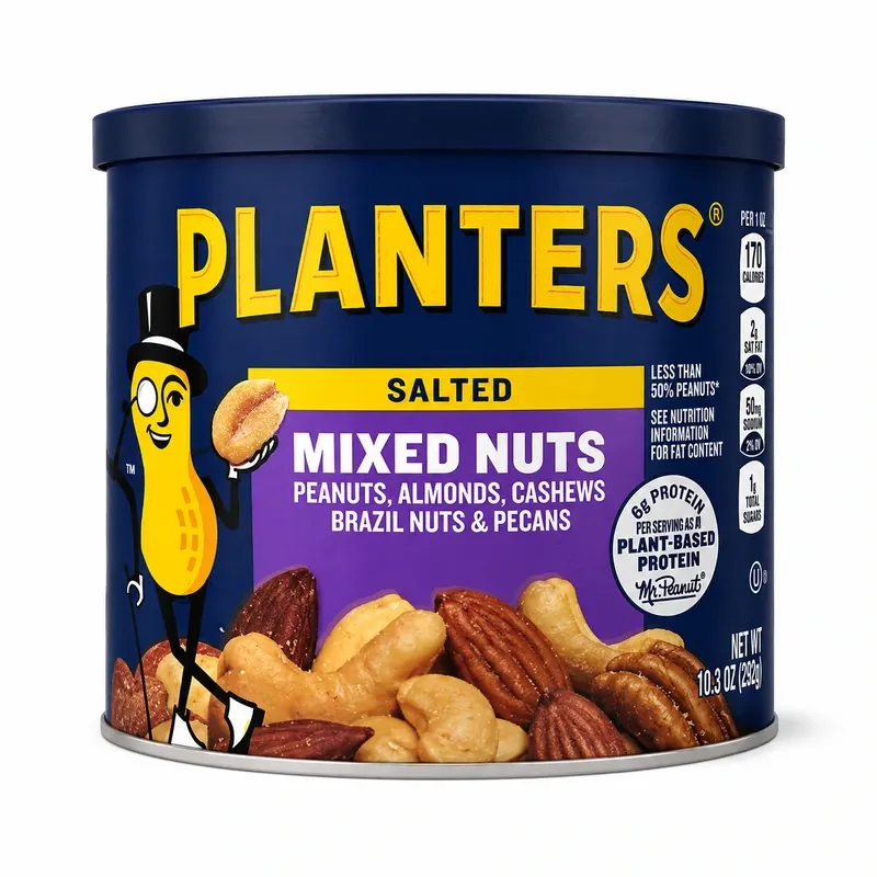 Mixed Nuts Planters & more stocked in Gotham Refreshments vending machines