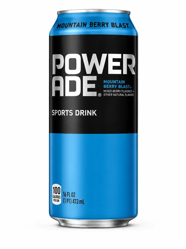 Powerade stocked in Gotham Refreshments vending machines